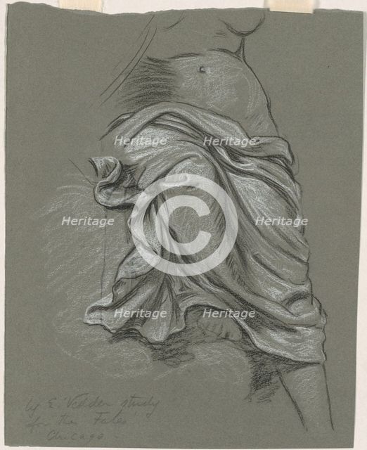 Study for "The Fates Gathering in the Stars", 1884-1887. Creator: Elihu Vedder.