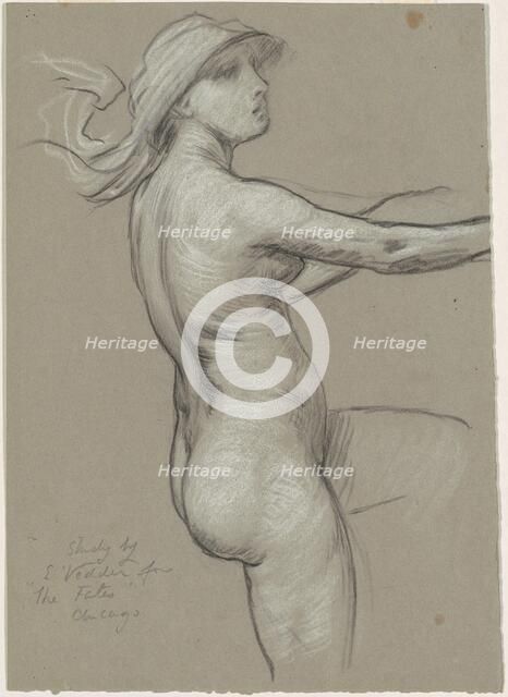 Study for "The Fates Gathering in the Stars", 1884-1887. Creator: Elihu Vedder.