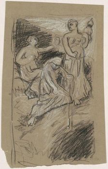 Study for "The Fates Gathering in the Stars", 1884-1887. Creator: Elihu Vedder