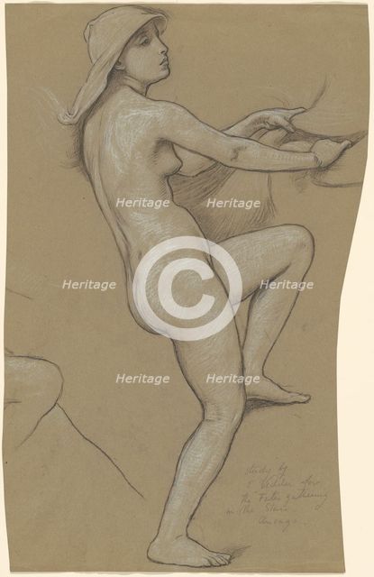 Study for "The Fates Gathering in the Stars", c. 1884-1887. Creator: Elihu Vedder.