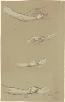 Study for "The Fates Gathering in the Stars", c. 1884-1887. Creator: Elihu Vedder