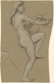 Study for "The Fates Gathering in the Stars", c. 1884-1887. Creator: Elihu Vedder