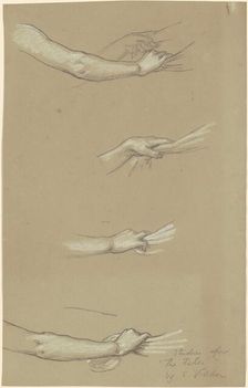Study for "The Fates Gathering in the Stars", c. 1884-1887. Creator: Elihu Vedder