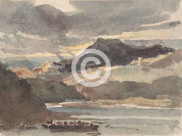 Study for "The Ferry", after 1829. Creator: Peter de Wint.