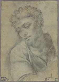 Study for the Figure of Christ Carrying the Cross, about 1513-1514. Creator: Sebastiano del Piombo