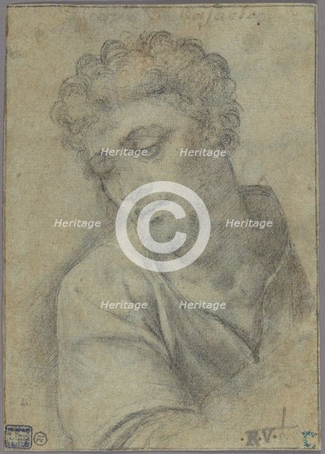 Study for the Figure of Christ Carrying the Cross, about 1513-1514. Creator: Sebastiano del Piombo.