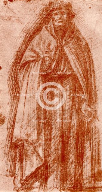 Study for the figure of an apostle, 1913.Artist: Fra Bartolomeo