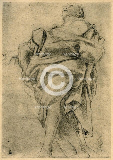 Study for the figure of an apostle, 1913.Artist: Correggio