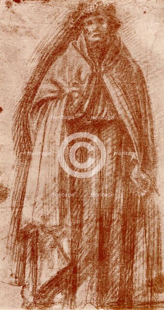 Study for the figure of an apostle, 1913.Artist: Fra Bartolomeo