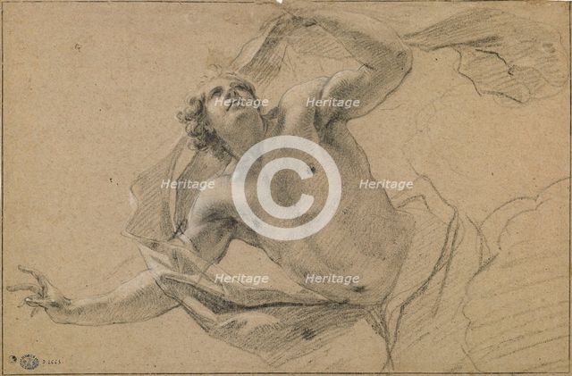 Study for the figure of Zephyr, c1639. Creator: Vouet; Simon (1590-1649).