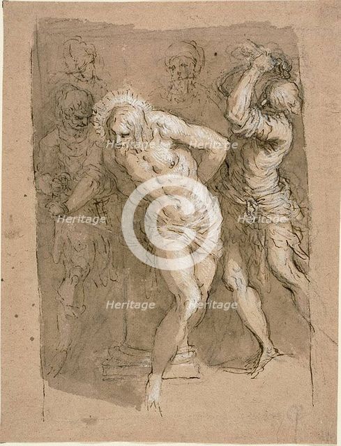 Study for the Flagellation of Christ, c.1602. Creator: Jacopo Palma.