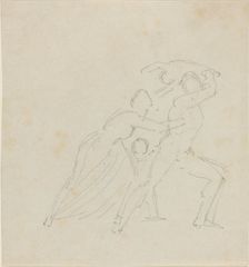 Study for "The Fury of Athamas", probably c. 1790/1794. Creator: John Flaxman