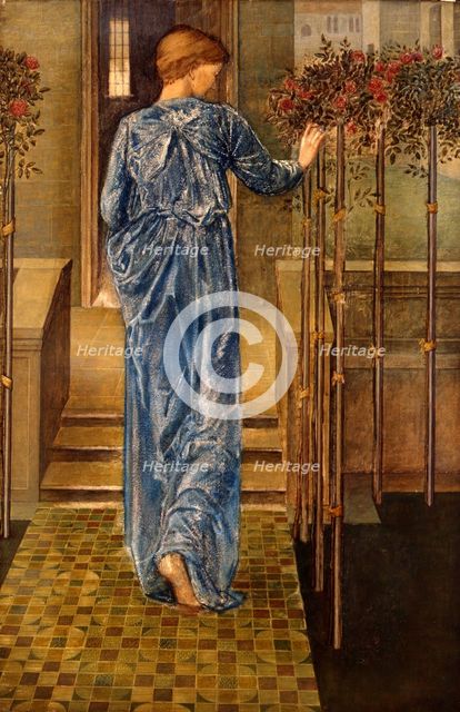 Study for "The Garland Weavers", 1866. Creator: Burne-Jones, Sir Edward Coley (1833-1898).