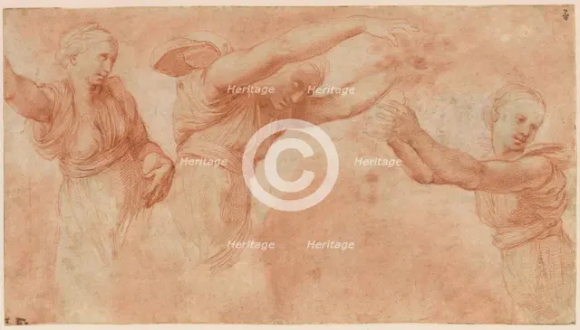 Study for the Gods Celebrating the Wedding of Psyche and Cupid, 1518-1519. Creator: Raphael (Raffaello Sanzio da Urbino) (1483-1520).