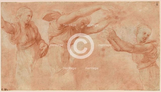 Study for the Gods Celebrating the Wedding of Psyche and Cupid, 1518-1519. Creator: Raphael (Raffaello Sanzio da Urbino) (1483-1520).
