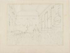Study for the Great Hall, Bank of England, c. 1808. Creator: Augustus Charles Pugin