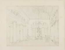 Study for The Hall, Carlton House, from Microcosm of London, c. 1808. Creator: Augustus Charles Pugin