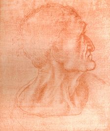 Study for the head of Judas in `The Last Supper`, c1494-c1499 (1883). Artist: Leonardo da Vinci