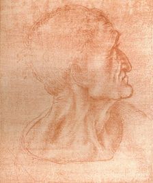 Study for the head of Judas in `The Last Supper`, c1494-c1499 (1883). Artist: Leonardo da Vinci