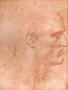 Study for the head of St Matthew in `The Last Supper`, c1494-c1499 (1883). Artist: Leonardo da Vinci