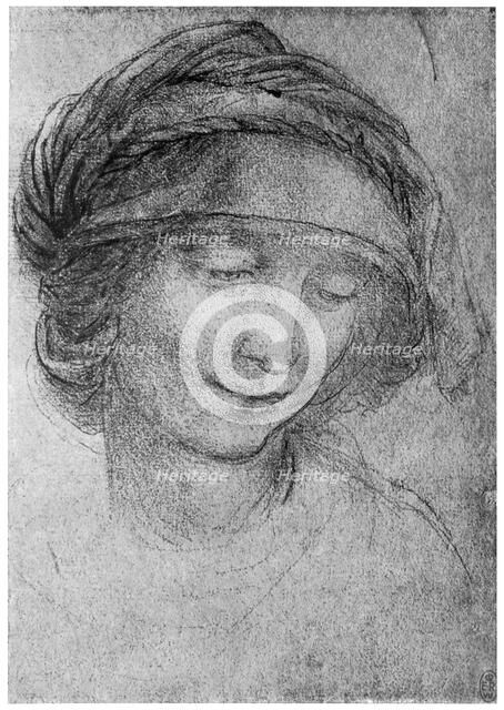Study for the head of St Anne, c1508 (1954). Artist: Leonardo da Vinci
