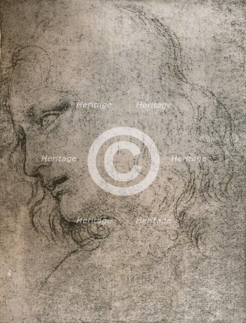 Study for the head of St Philip in `The Last Supper`, c1494-c1499 (1883).  Artist: Leonardo da Vinci.