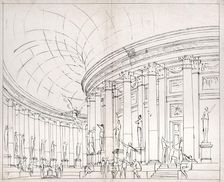 Study for the inaugural curtain of La Fenice, c1792. Creator: Gonzaga, Pietro di Gottardo (1751-1831)