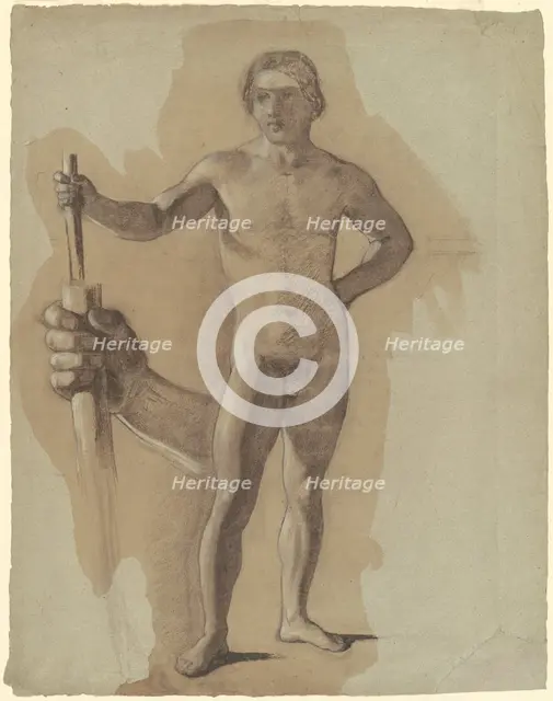 Study for "The Landing of Columbus", c. 1842. Creator: John Vanderlyn.