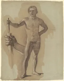 Study for "The Landing of Columbus", c. 1842. Creator: John Vanderlyn