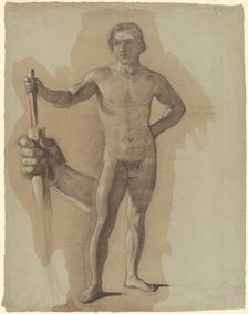 Study for "The Landing of Columbus", c. 1842. Creator: John Vanderlyn