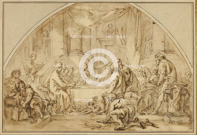 Study for The Last Supper, c. 1792. Creator: Jean Baptiste Marie Huet.