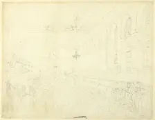 Study for The Long Room, Custom House, from Microcosm of London, c. 1808. Creator: Augustus Charles Pugin