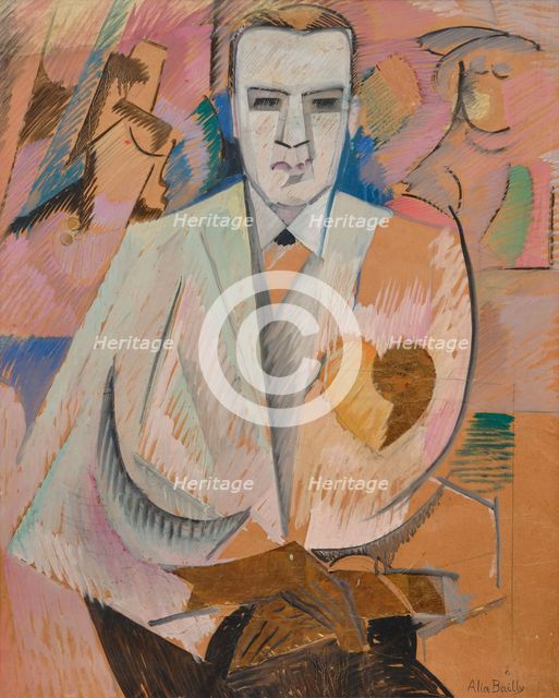 Study for: The Man with a Heart of Gold. Portrait of Werner Reinhart. Creator: Bailly, Alice (1872-1938).