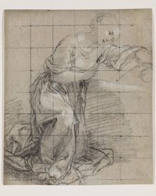 Study for the Madonna in Prado Nativity, between mid-16th and early 17th century. Creator: Federico Barocci