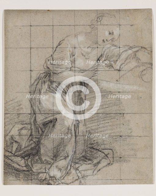 Study for the Madonna in Prado Nativity, between mid-16th and early 17th century. Creator: Federico Barocci.