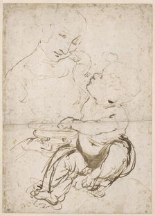 Study for the Madonna with a Fruit Bowl, ca 1478. Creator: Leonardo da Vinci (1452-1519)