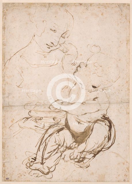 Study for the Madonna with a Fruit Bowl, ca 1478. Creator: Leonardo da Vinci (1452-1519).