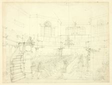 Study for The Magdalen Chapel, from Microcosm of London, c. 1809. Creator: Augustus Charles Pugin