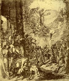 Study for the Martydom of St Stephen by Tintoretto, 1913.Artist: Jacopo Tintoretto