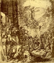 Study for the Martydom of St Stephen by Tintoretto, 1913.Artist: Jacopo Tintoretto