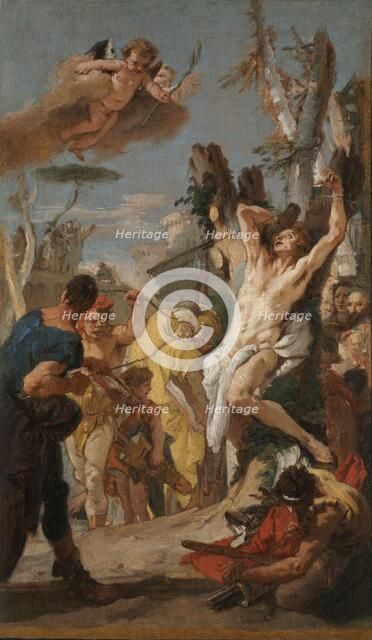 Study for "The Martyrdom of Saint Sebastian"..., 1739. Creator: Giovanni Battista Tiepolo (Italian, 1696-1770).