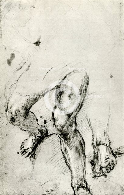 Study for the Martyrdom of St Lawrence in Venice, c1550, (1937). Artist: Titian