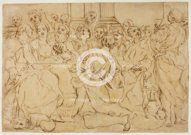 Study for the Marriage at Cana, c. 1688. Creator: Giuseppe Maria Crespi.