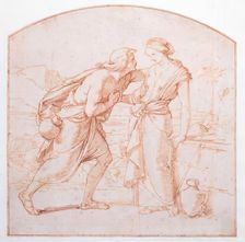 Study for The Meeting Jacob and Rachel c1850. Creator: William Dyce