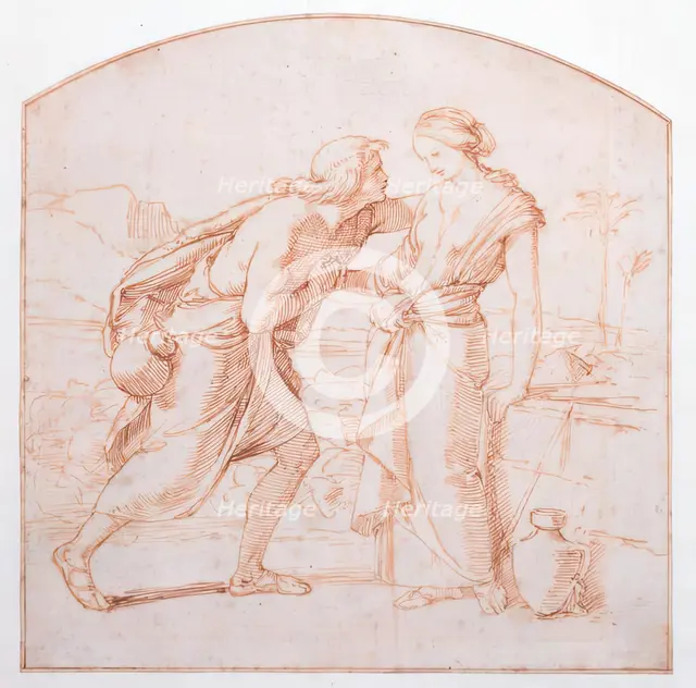 Study for 'The Meeting Jacob and Rachel', c1850. Creator: William Dyce.