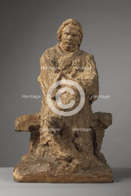 Study For The "Monument To Balzac", 1898. Creator: Jean Alexandre Joseph Falguiere.