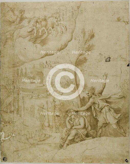 Study for the Omen of the Future Greatness of Augustus: Left Portion, n.d. Creator: Unknown.