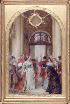 Study for the Opening of the Royal Exchange by Queen Victoria London, c1891. Artist: Robert Walker Macbeth