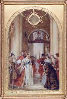 Study for the Opening of the Royal Exchange by Queen Victoria London, c1891. Artist: Robert Walker Macbeth