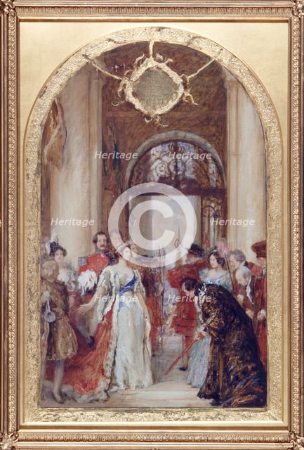 'Study for the Opening of the Royal Exchange by Queen Victoria', London, c1891. Artist: Robert Walker Macbeth